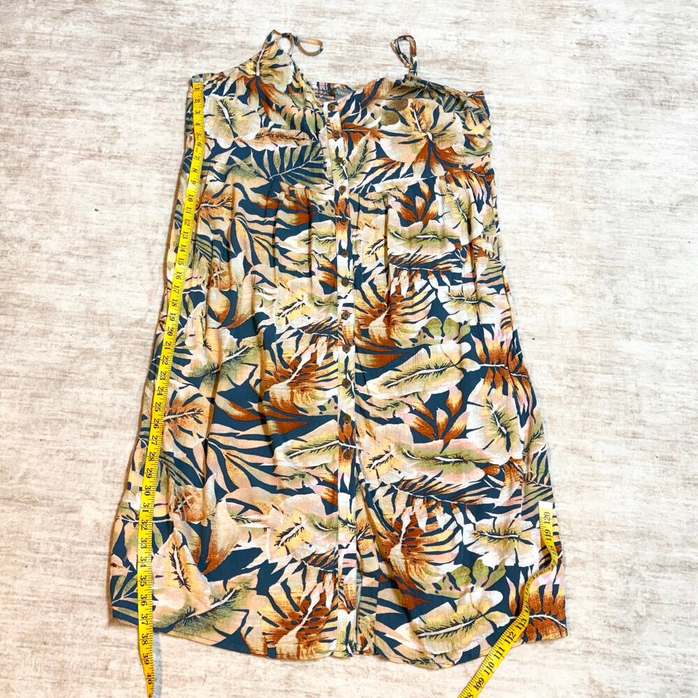 Natural Reflections Women’s XXL Tropical Gauze Dress Floral Resort Vacation - Picture 3 of 8